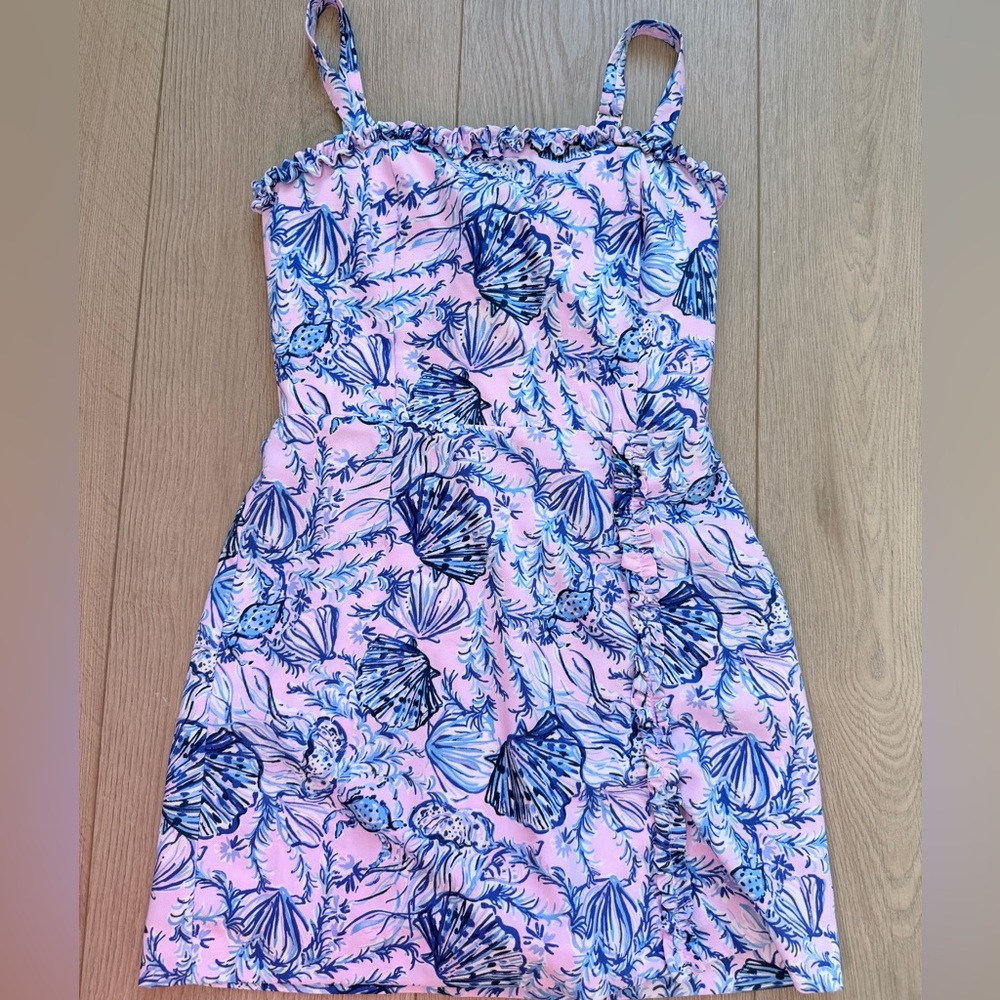 Lilly Pulitzer Floral Pink and Blue Romper